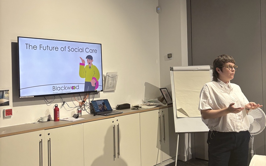 Blackwood challenges care work stereotypes with young people