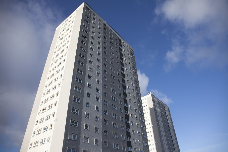 CCG installs high performance fire doors for Maryhill multi-storeys