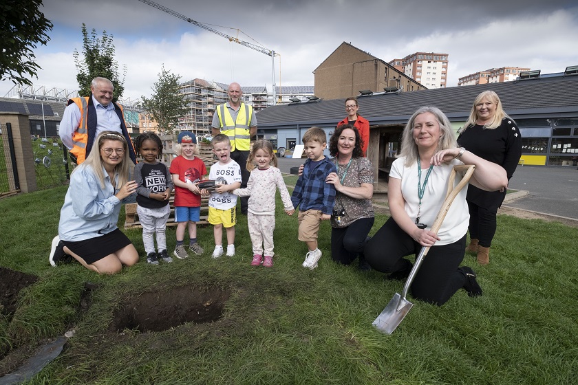 CCG and West of Scotland Housing Association bury time capsule at East End development