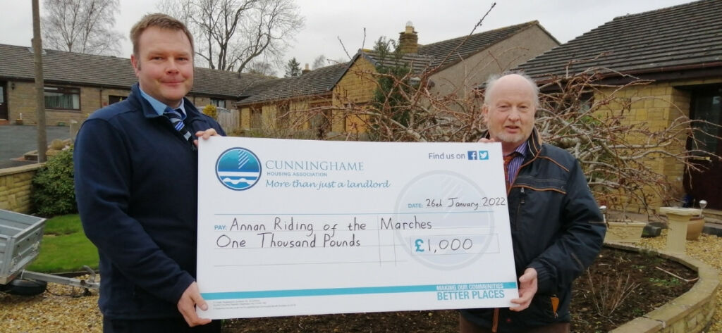 Cunninghame Housing Association donates £1,000 for Annan Riding of the Marches ceremony