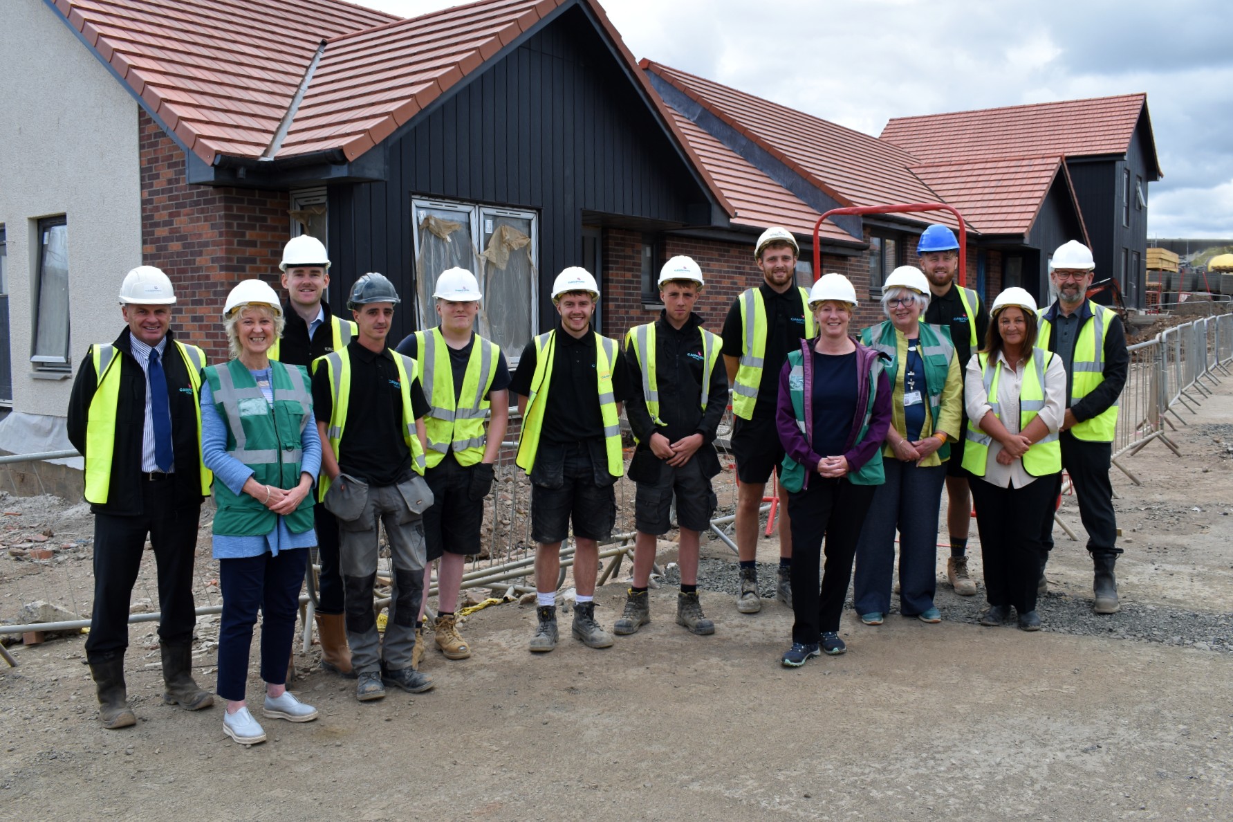 Cabinet secretary Shona Robison visits Kingdom Housing Association's Glenrothes development