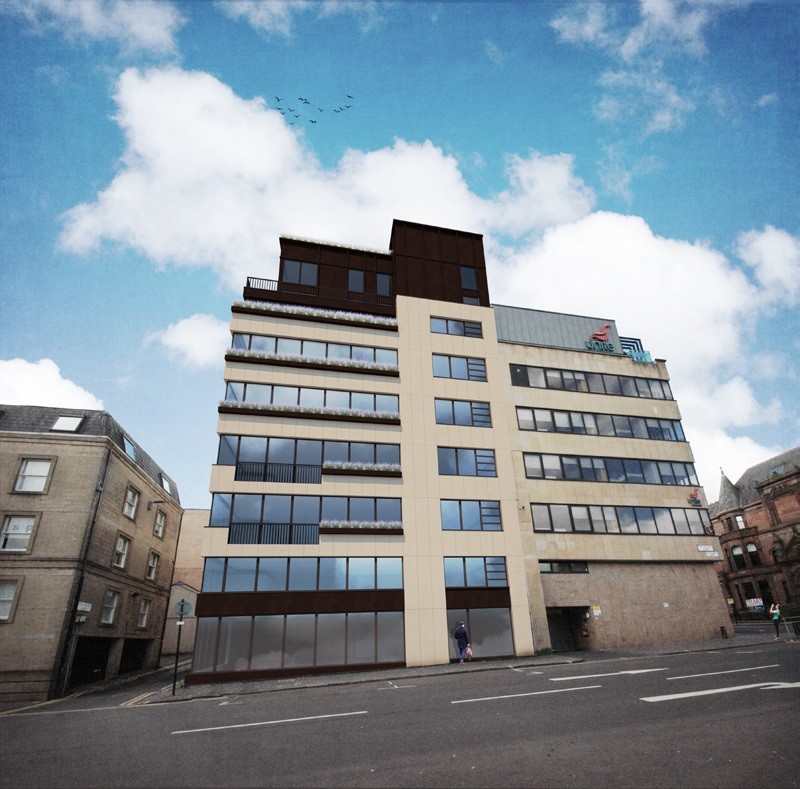 New floors could turn Glasgow office block into residential use