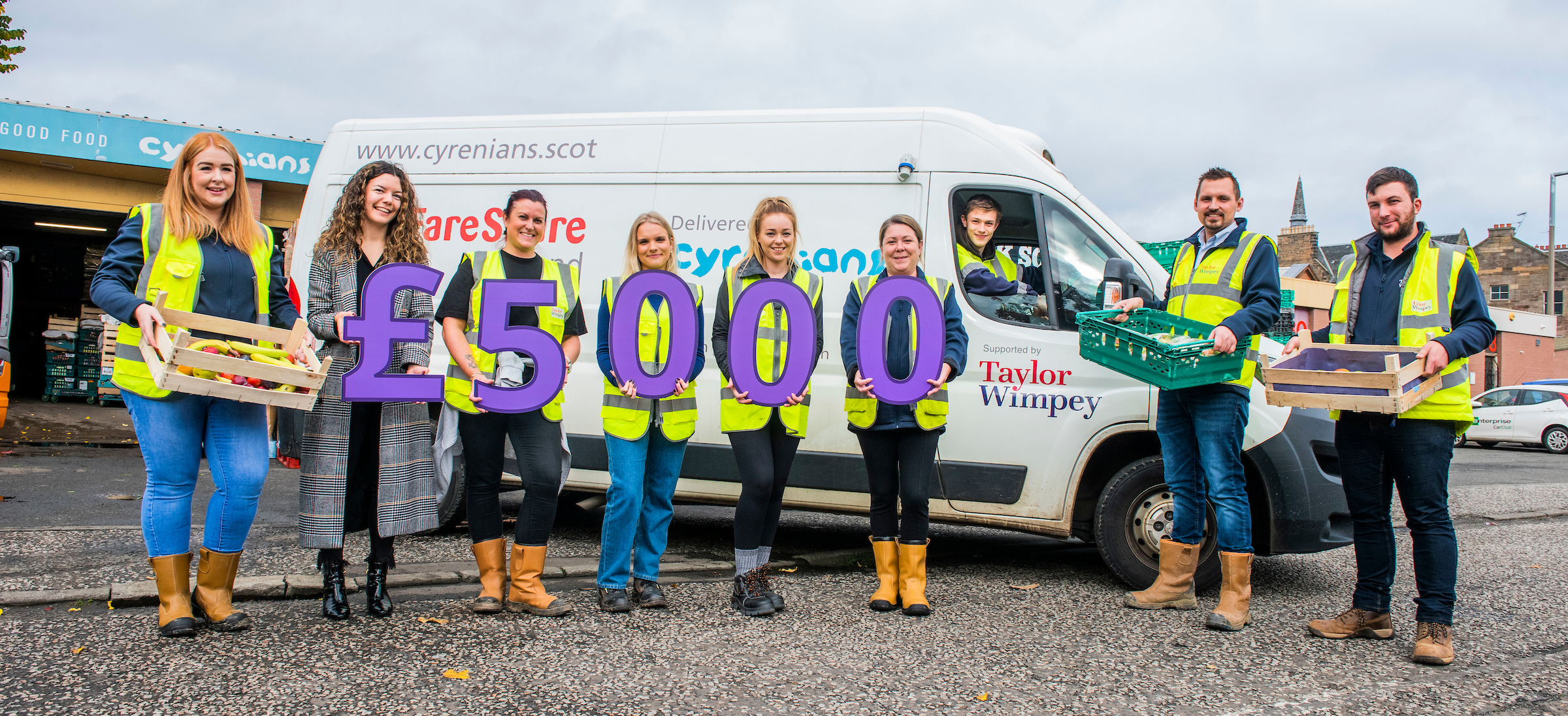 Cyrenians receives further funding boost from Taylor Wimpey East Scotland