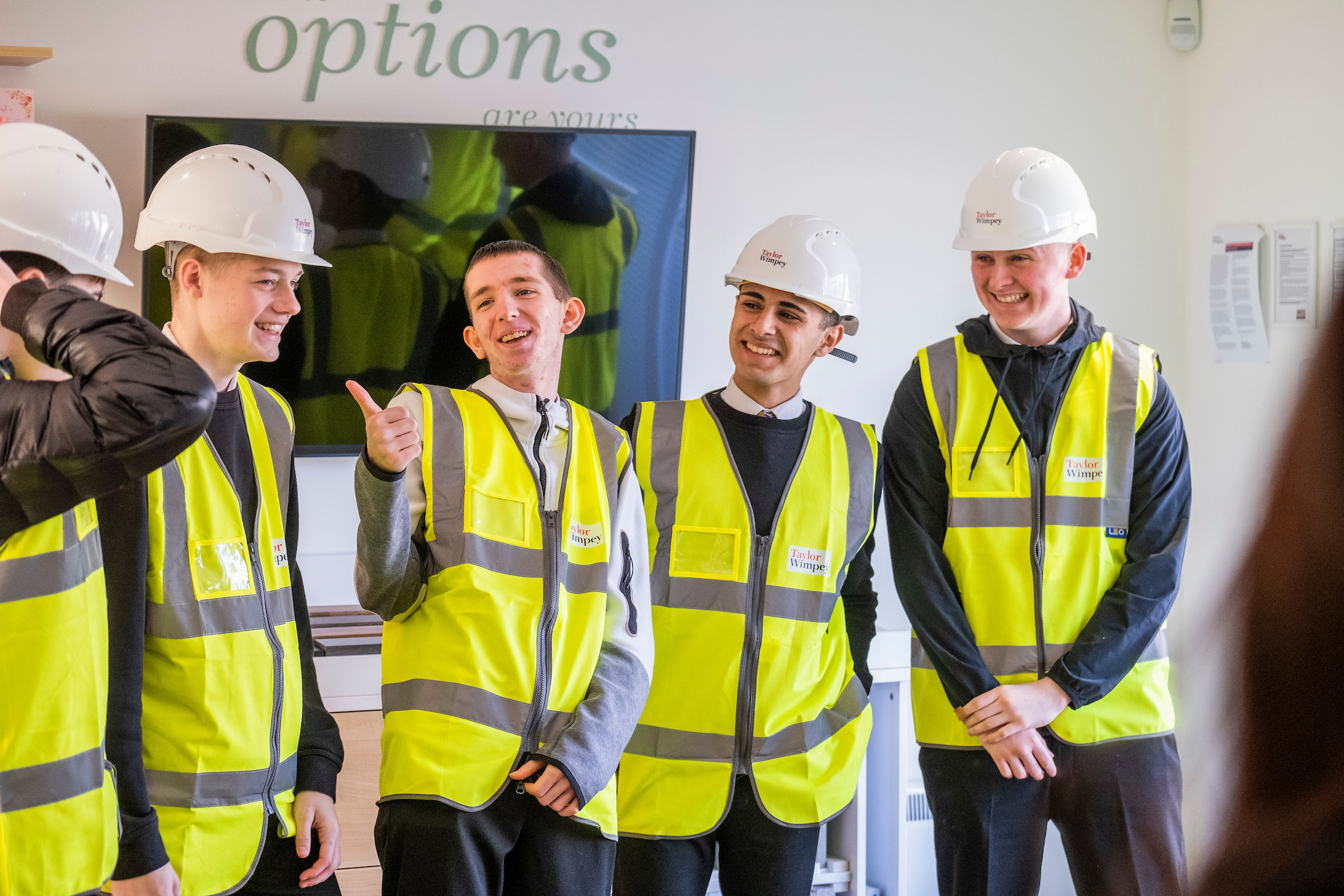 Taylor Wimpey brings housebuilding to life for students on visit to Barrhead