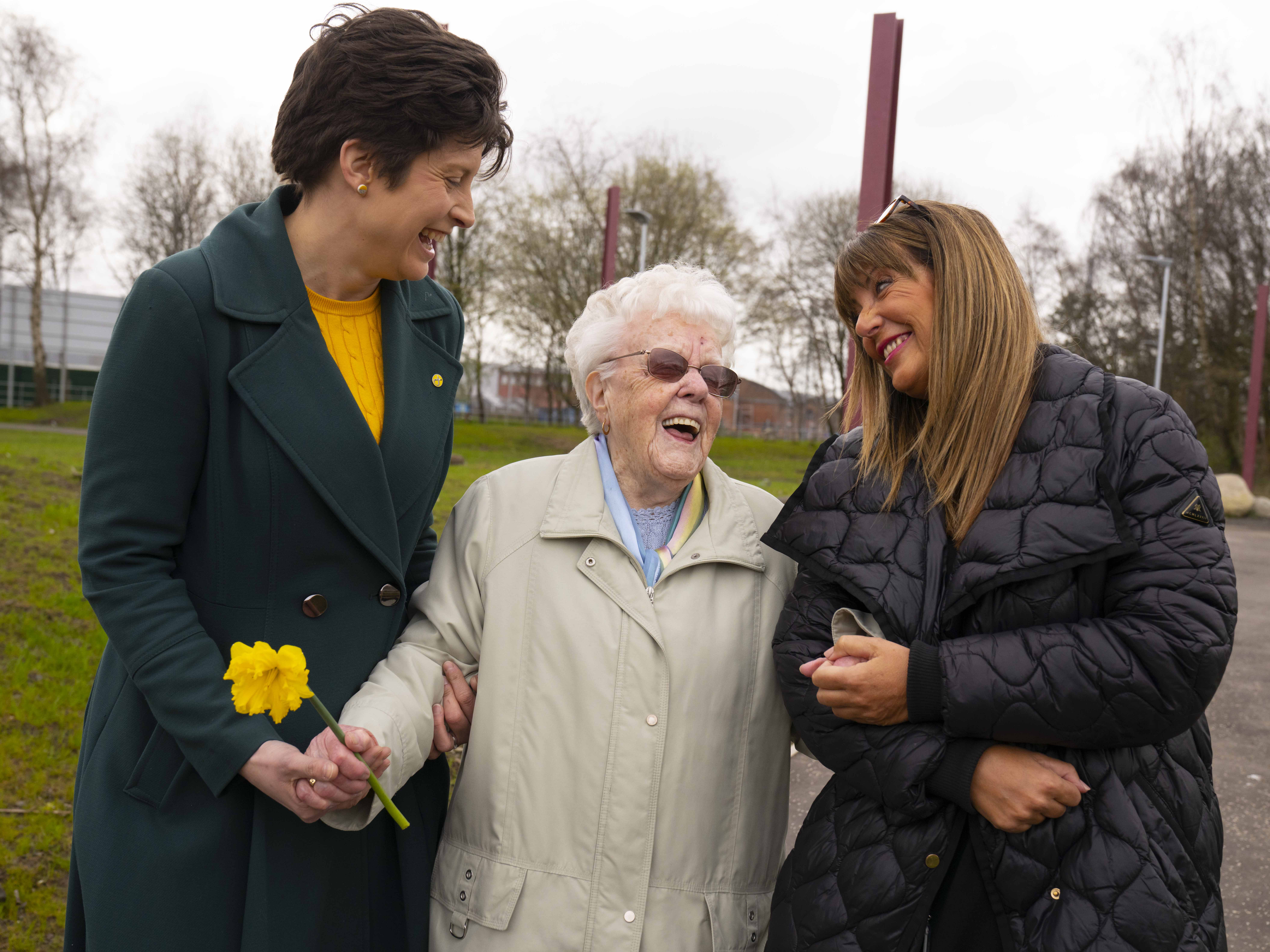 Bridgeton centenarian opens new Glasgow greenspace