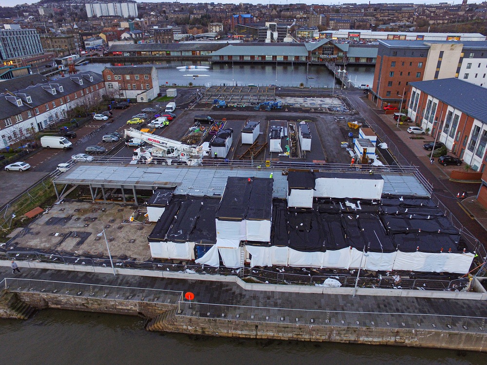 Video: First pods land on site at Hillcrest's sustainable modular housing development in Dundee