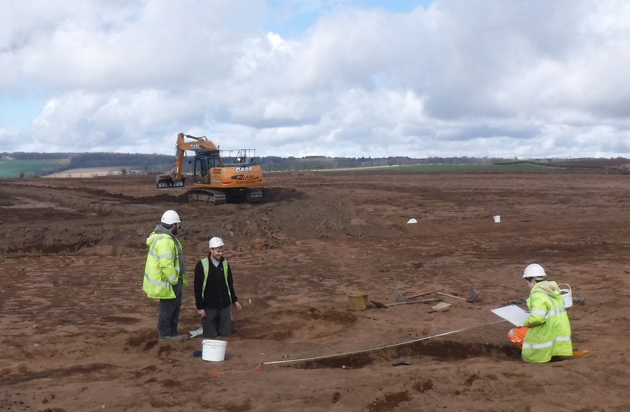 Archaeology investigation under way at Angus housing and business development site