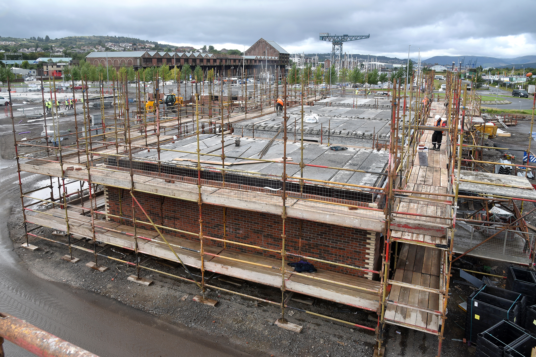 Work taking shape at Greenock waterfront residential development