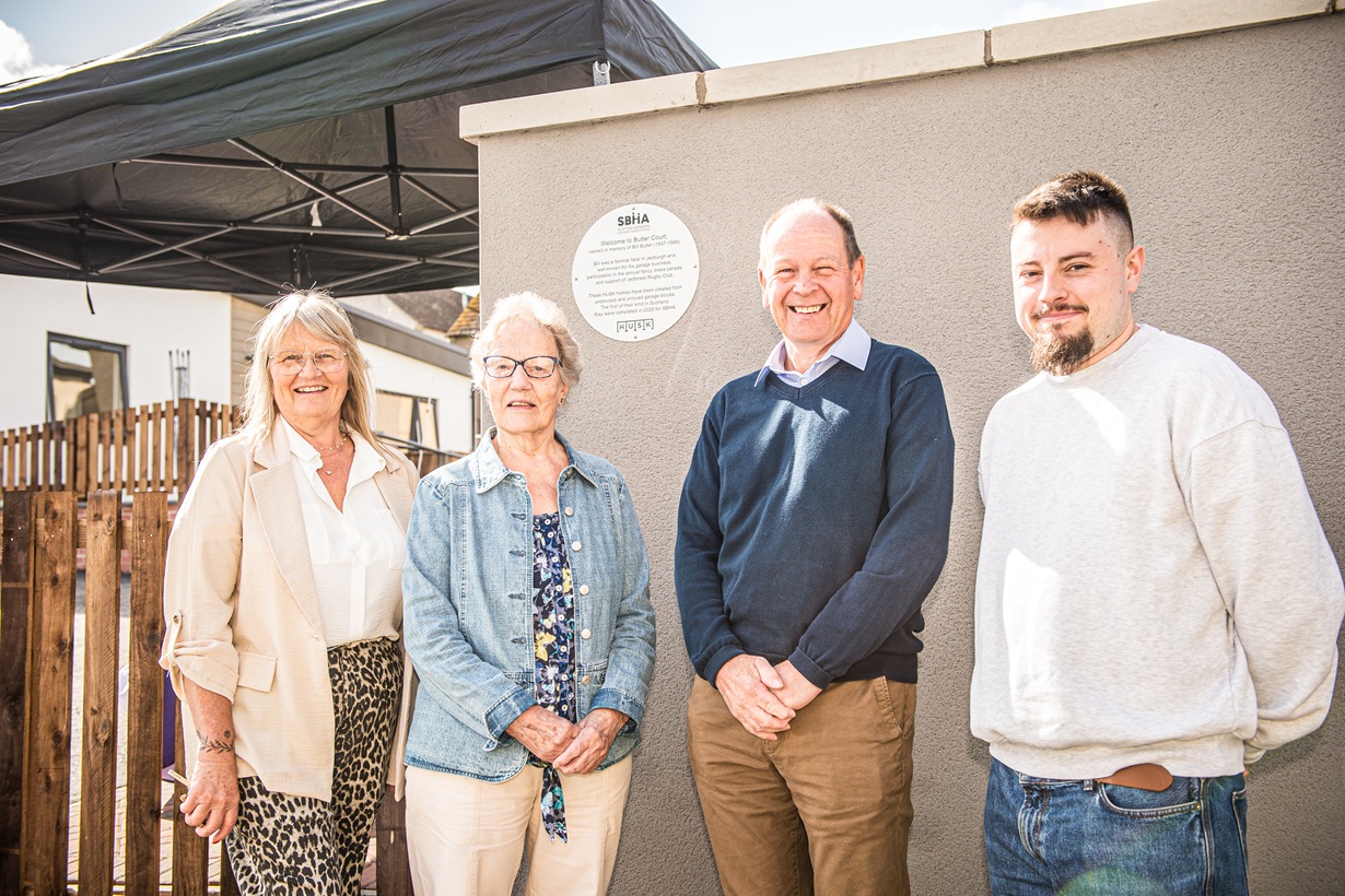 SBHA opens Scotland’s first ‘garages to homes’ development