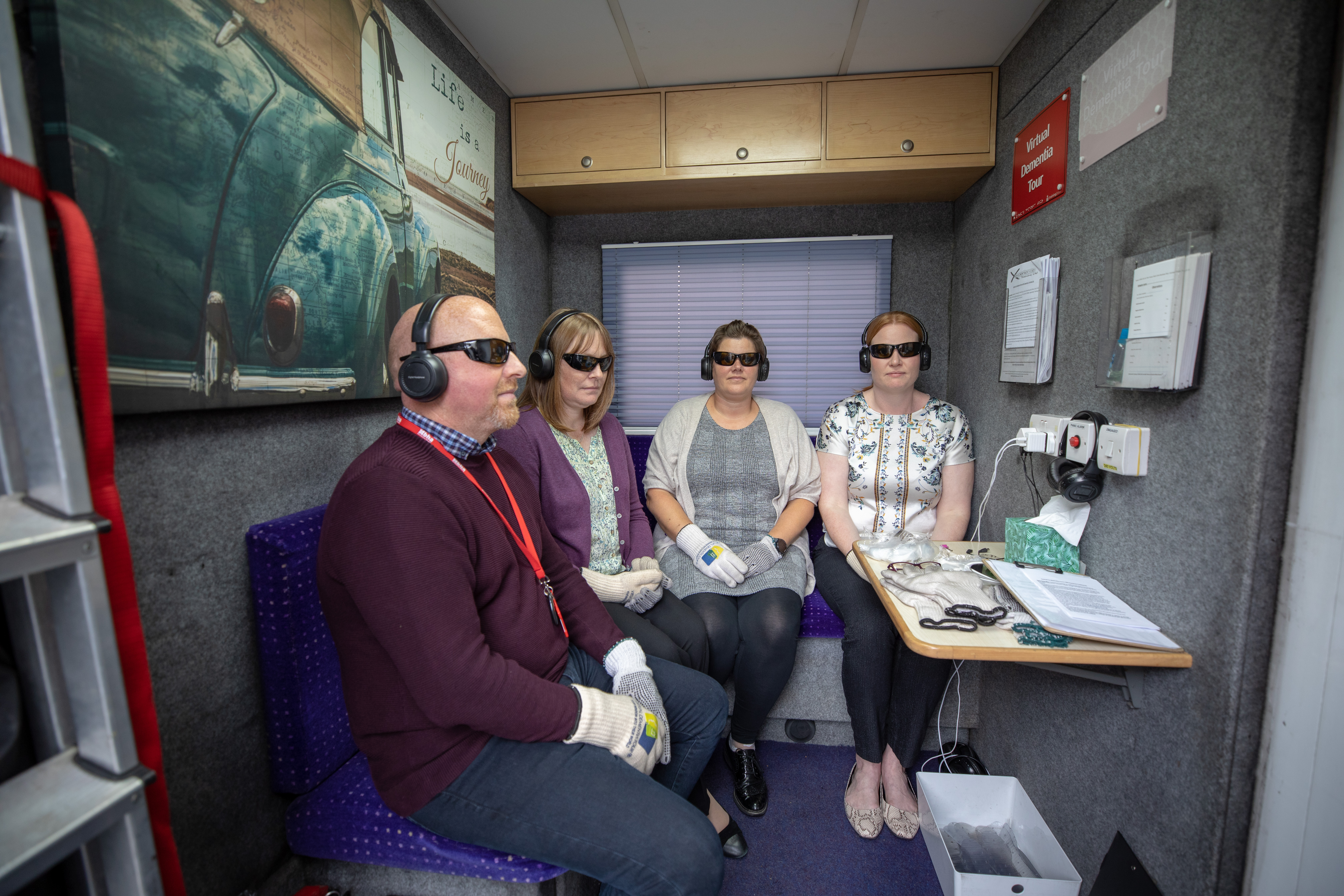 Virtual Dementia Tour Bus pays visit to Berwickshire Housing Association
