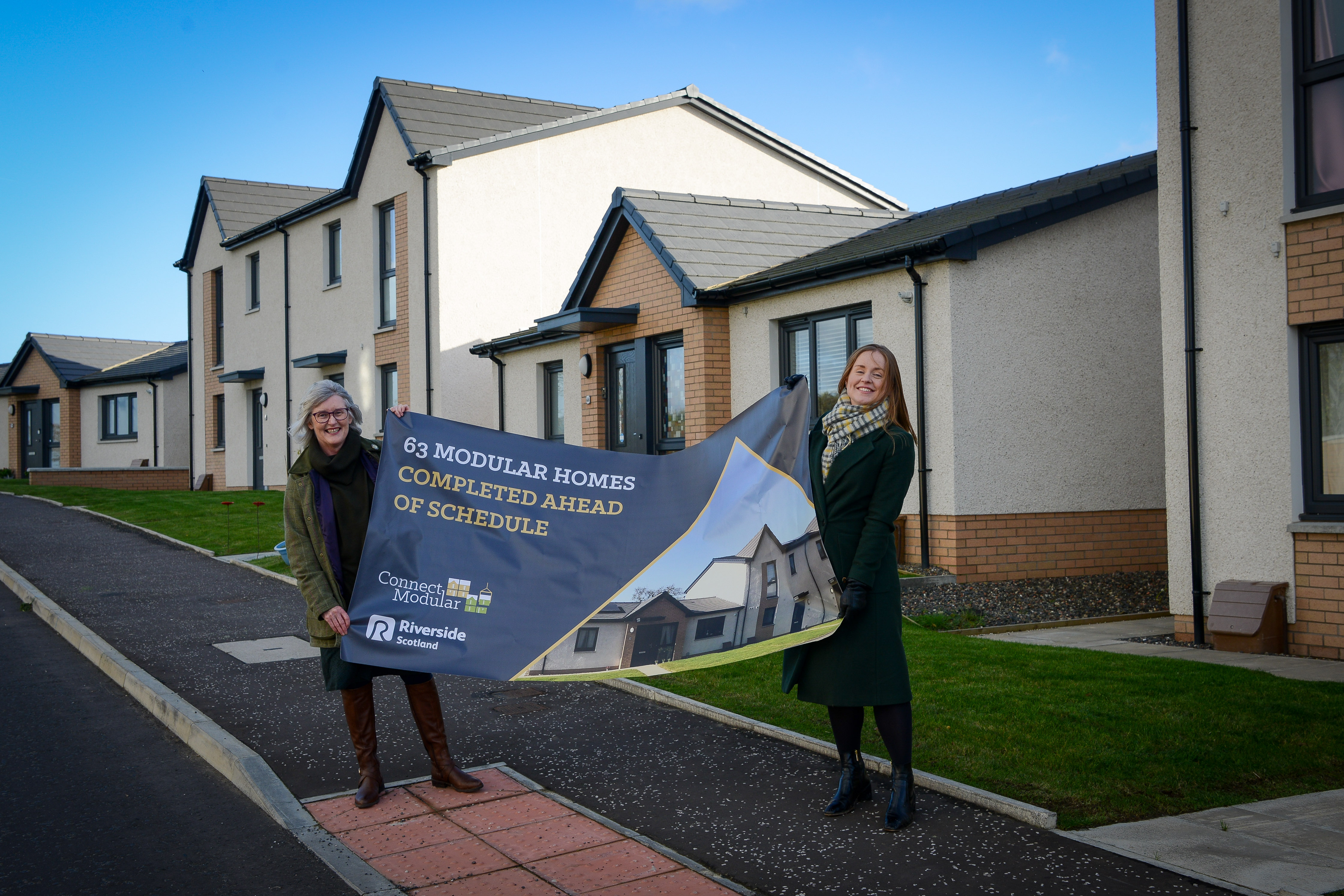 Scotland's first large scale modular housing development is completed