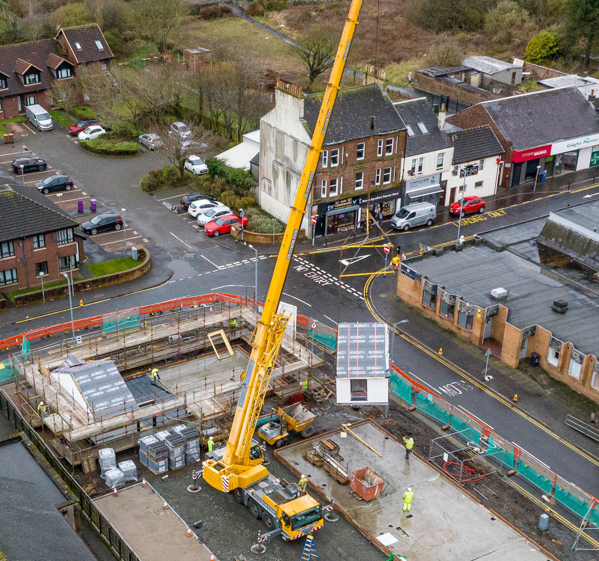 First modules arrive at affordable housing development in Stevenston