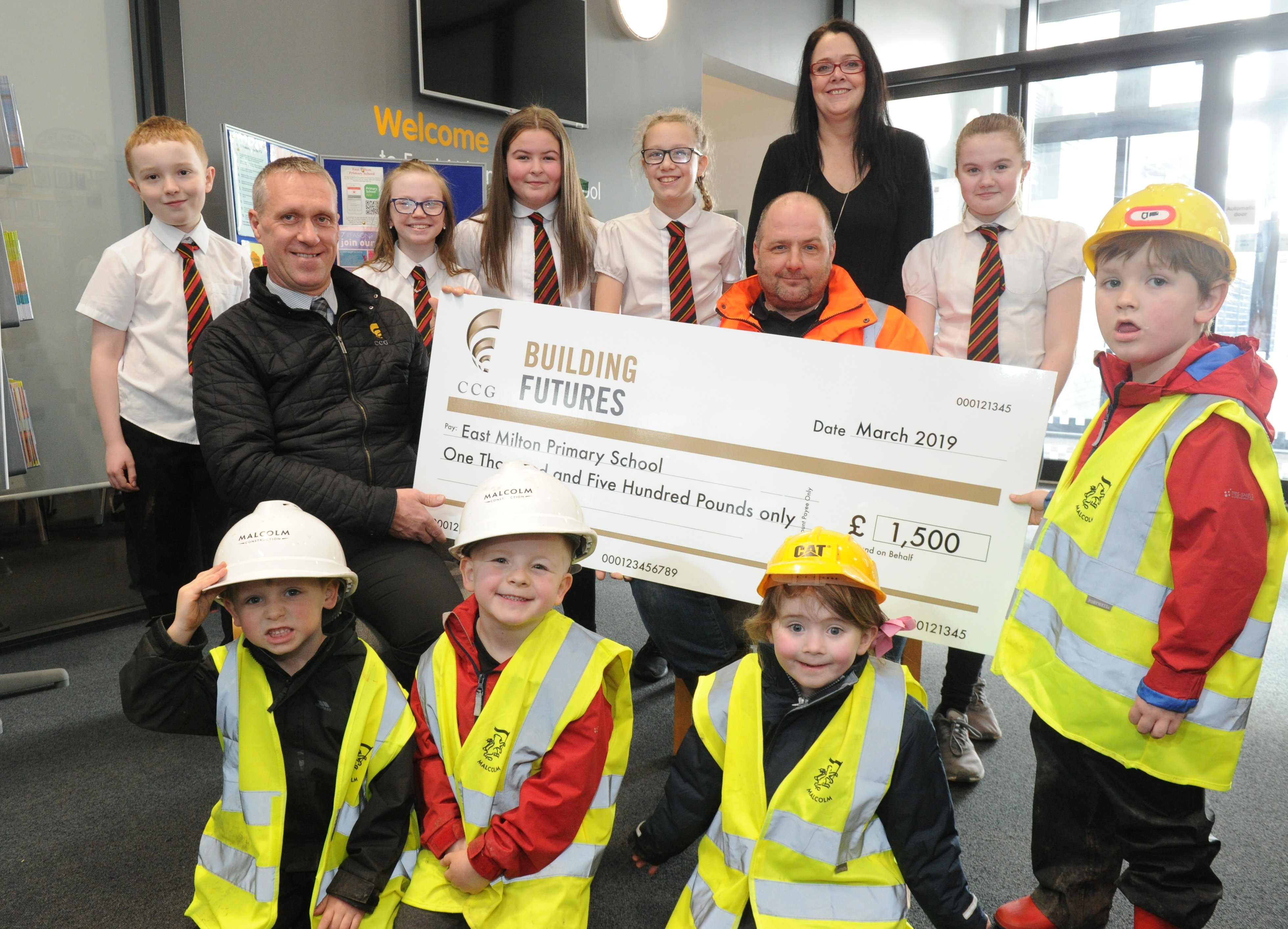CCG makes primary school donation as part of affordable homes work