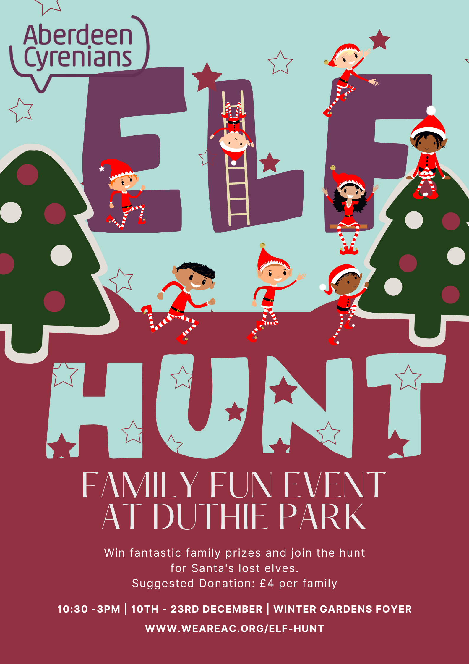Aberdeen Cyrenians to host family fun event to search for misbehaving elves and win prizes