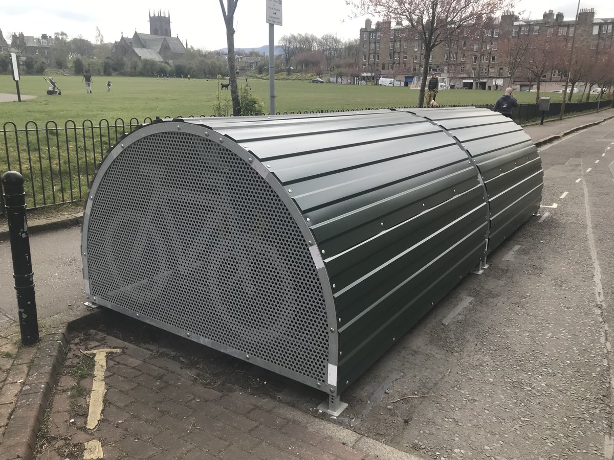 Edinburgh to double secure on-street cycle parking spaces