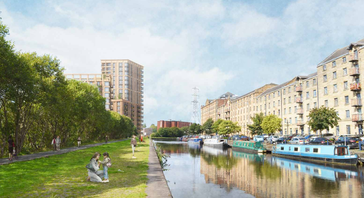 Glasgow rejects canalside build to rent tower plans