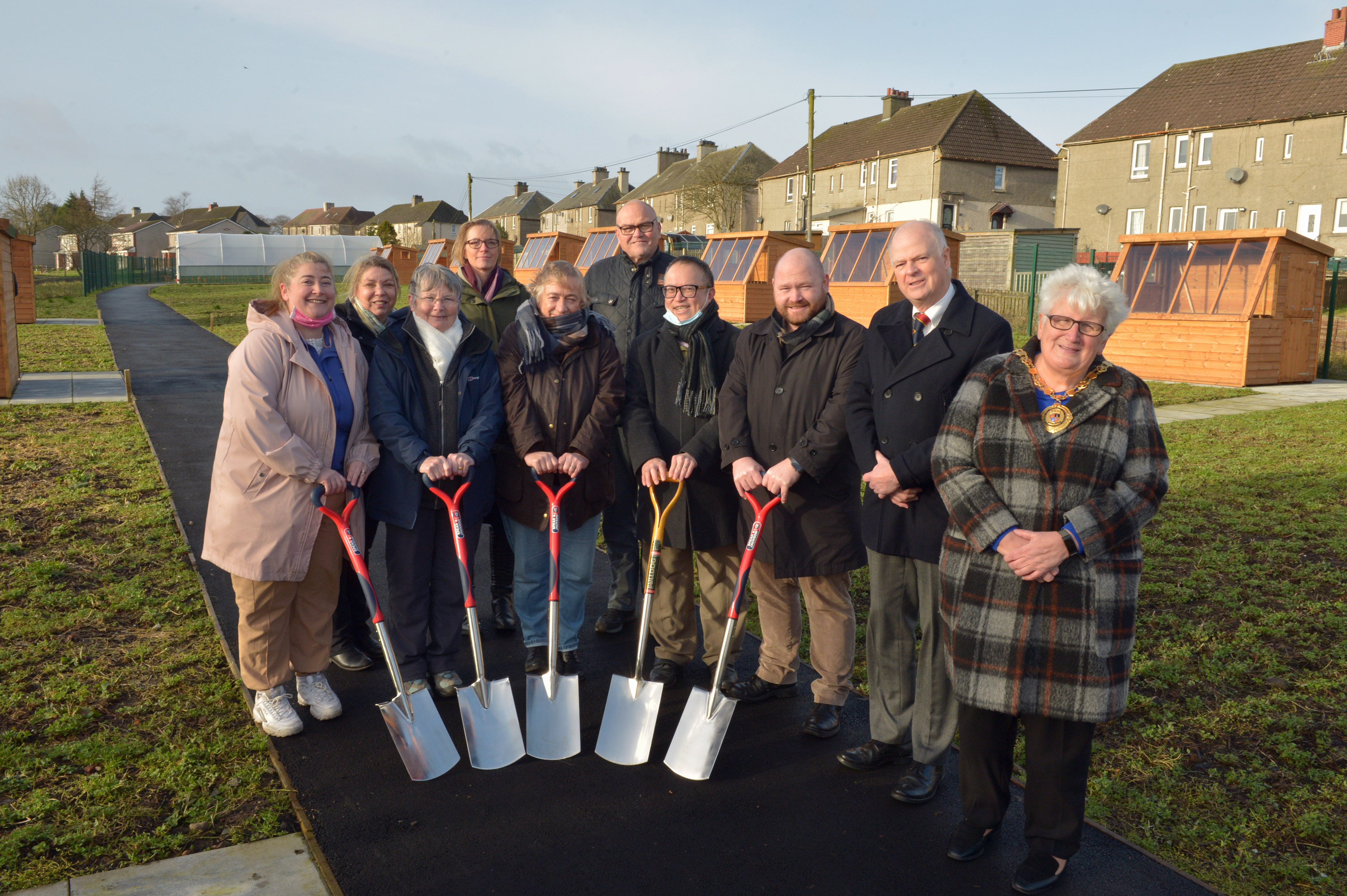 North Lanarkshire community garden created from derelict site