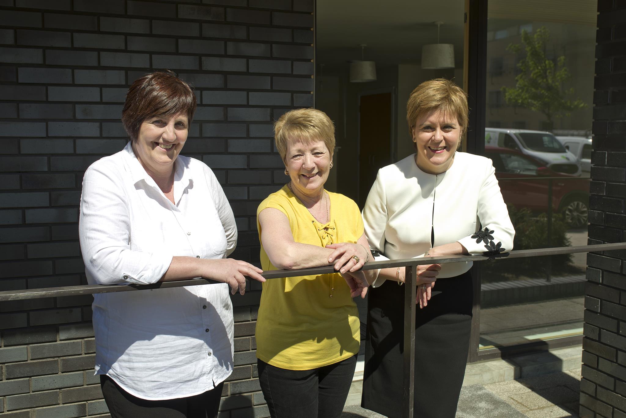 New Gorbals Housing Association tenants welcome Nicola Sturgeon