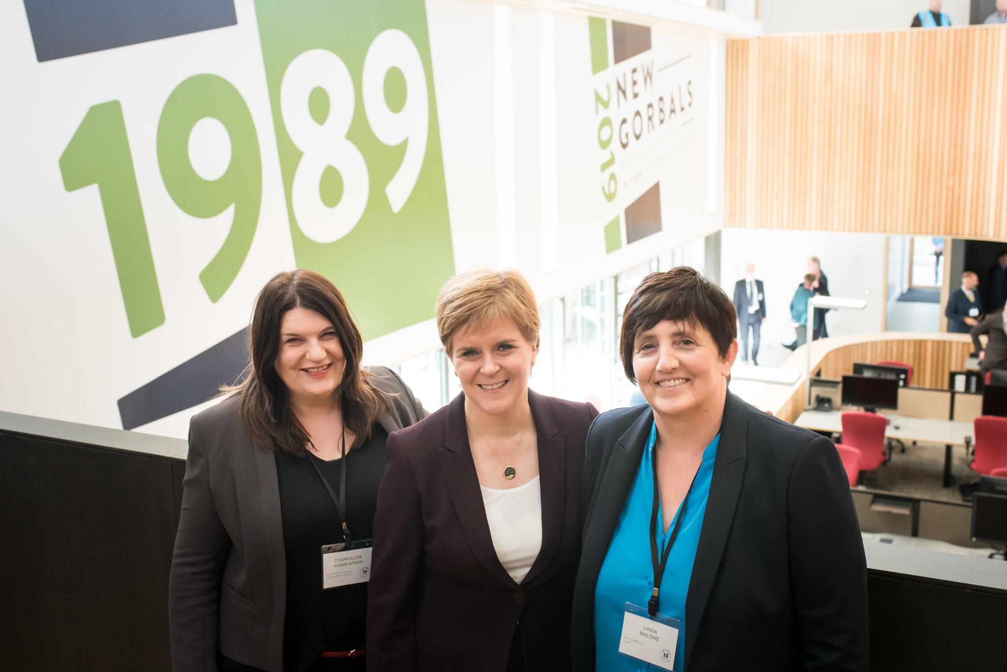 First Minister opens new homes, office and piazza for New Gorbals