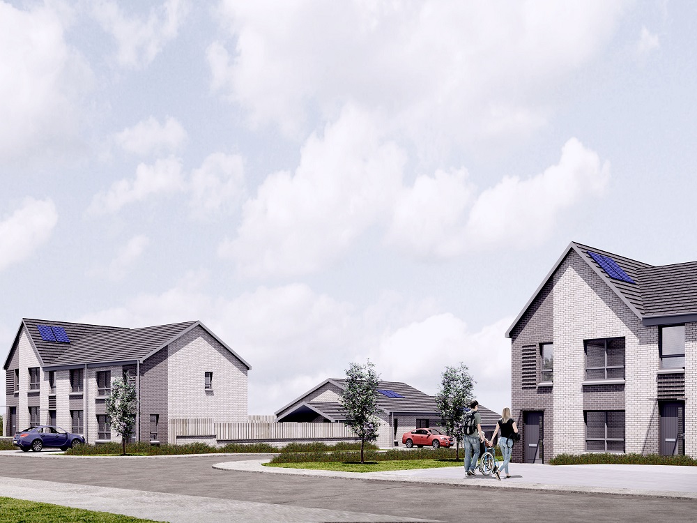New council homes under construction in Kilmarnock