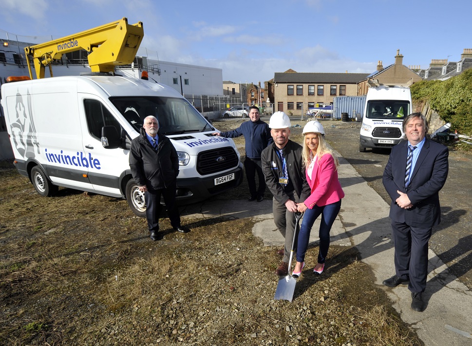 Ground broken at trades HQ in Ardrossan town centre