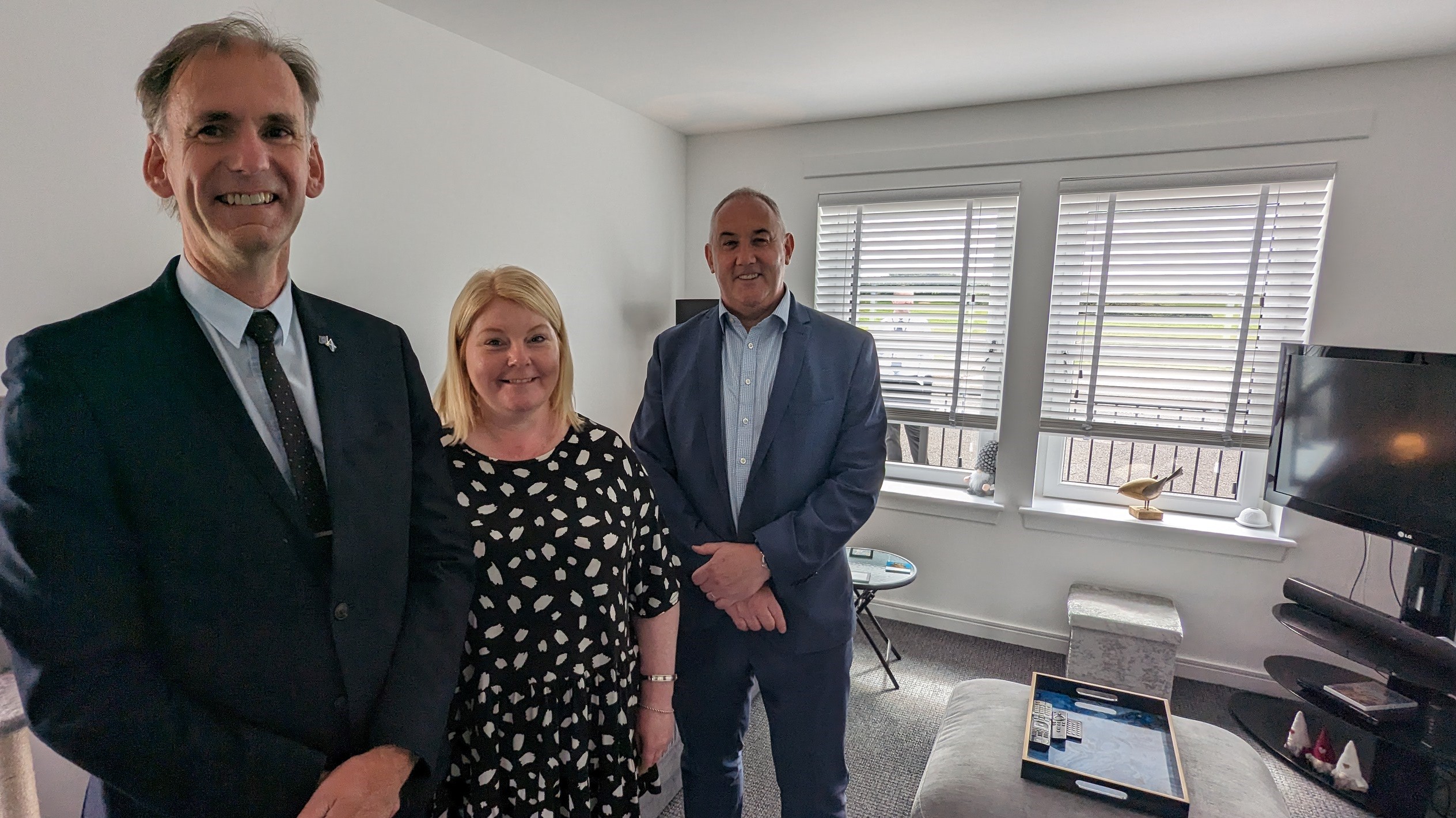 Housing minister impressed by new Irvine Harbourside homes