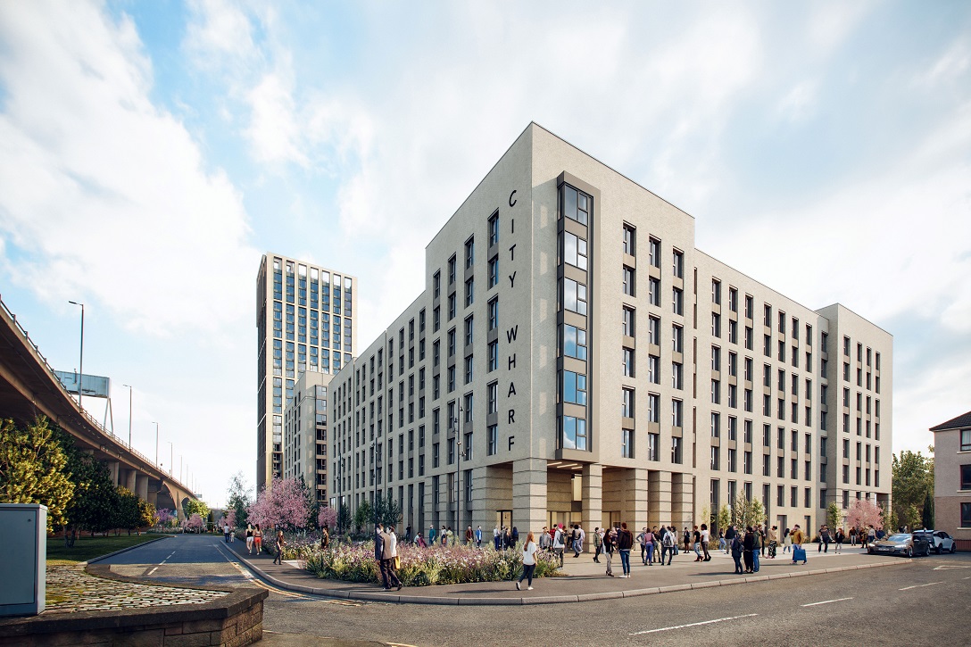 Almost 1,000 apartments and student rooms given green light at Anderston Quay