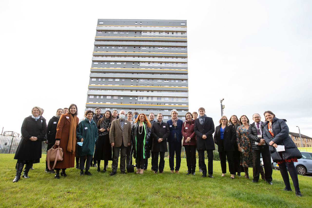 Greener Queens Cross high rise flats attract COP26 praise