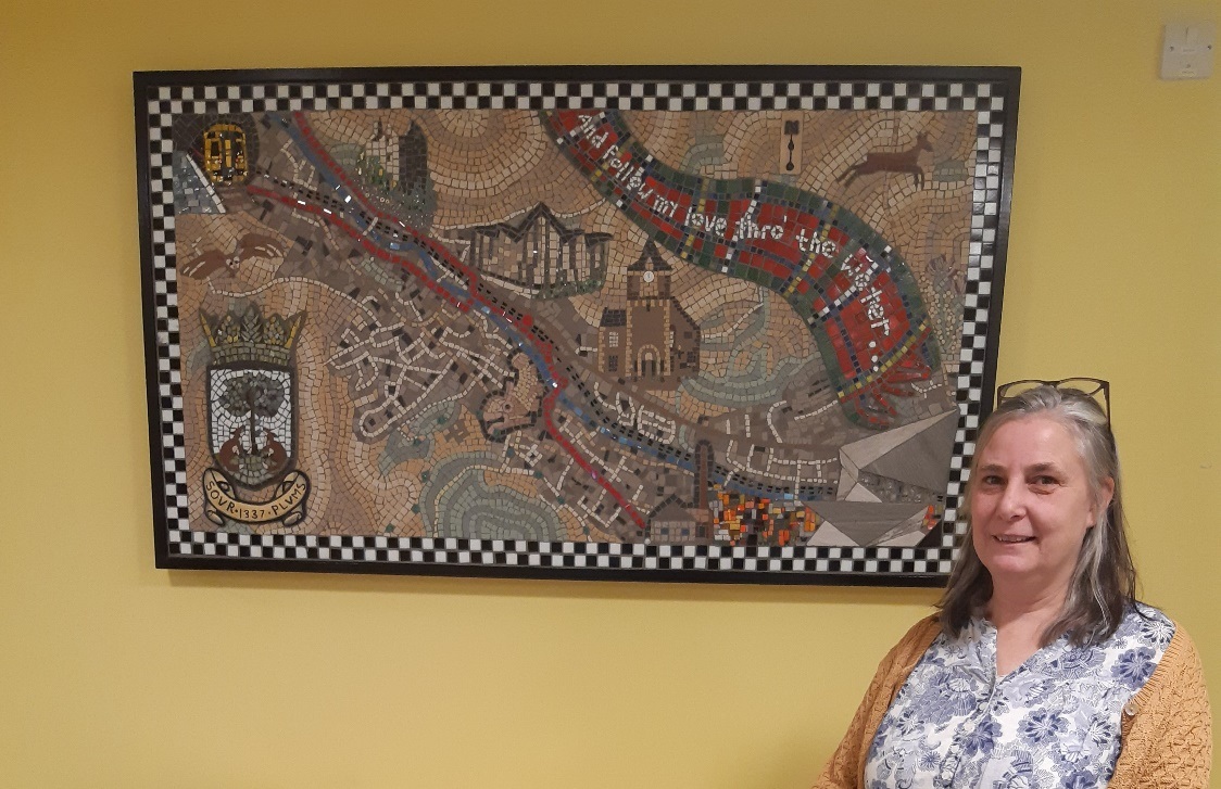 Borders mosaic map revealed at Eildon’s Wilkie Gardens