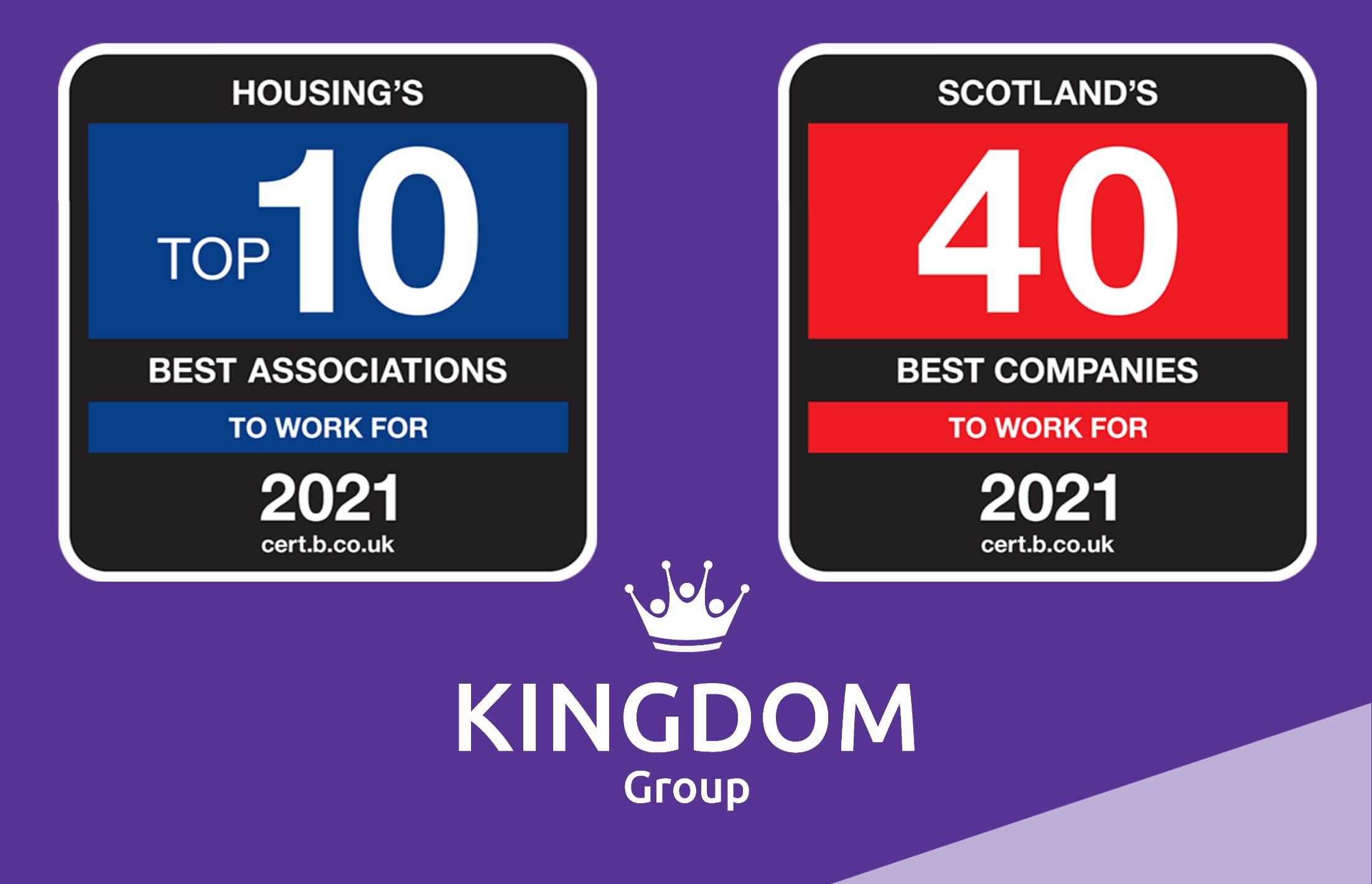 Kingdom Housing Association named best housing association to work for in Scotland