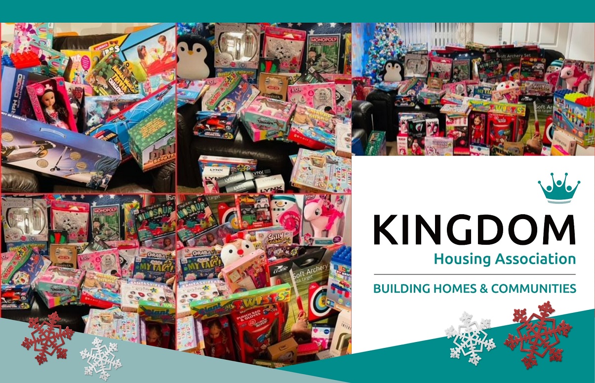 Kingdom Housing Association raises £1,220 for Cottage Christmas Appeal