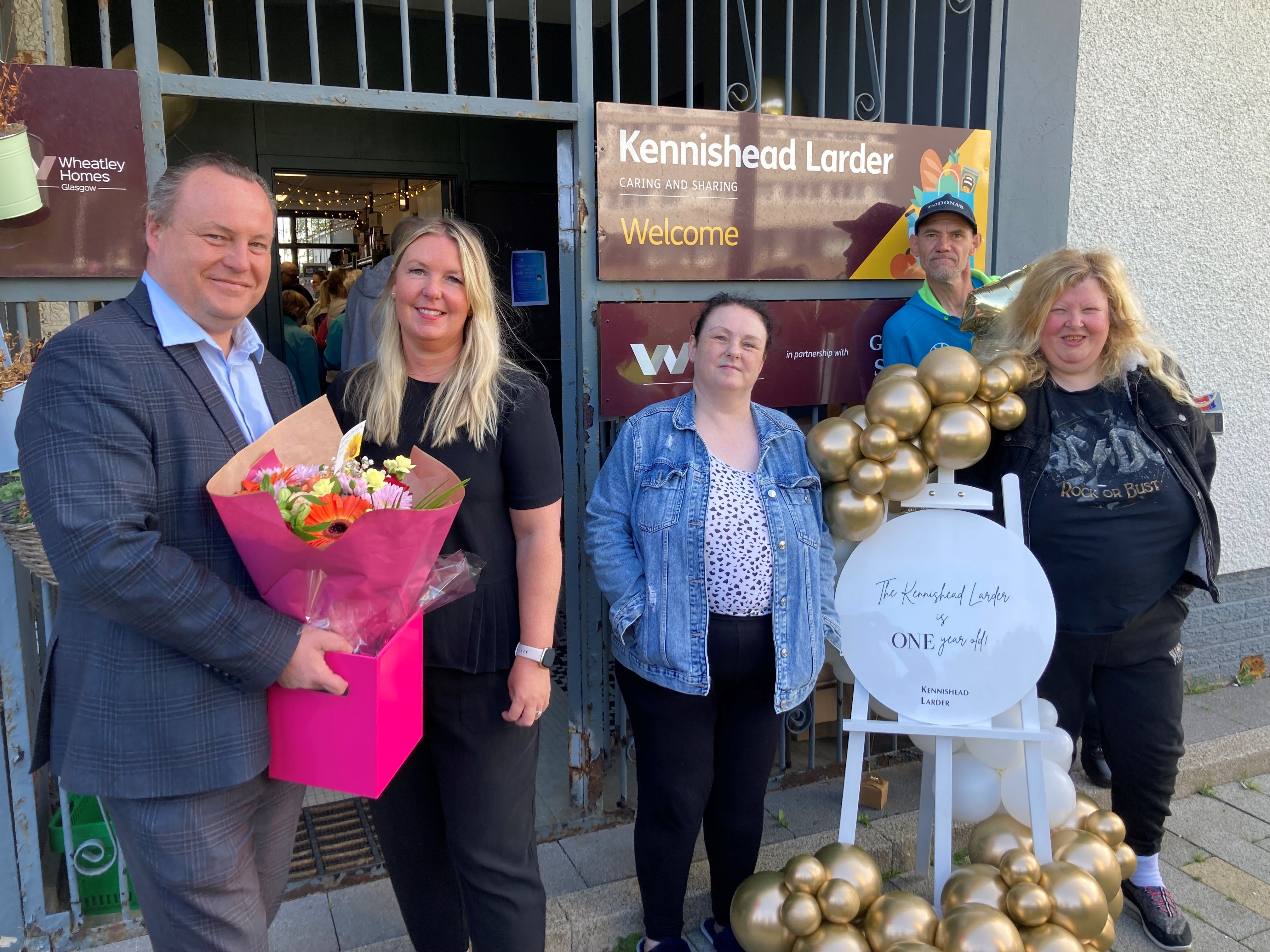 Praise for Kennishead food larder as it celebrates first birthday