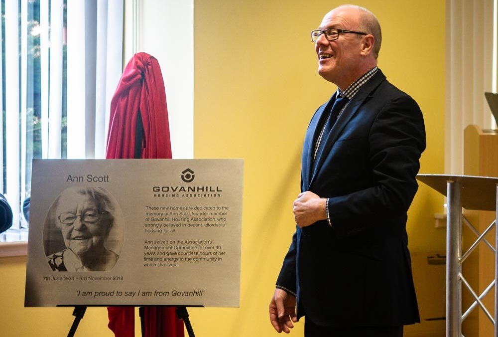 Govanhill Housing Association founder honoured at landmark development