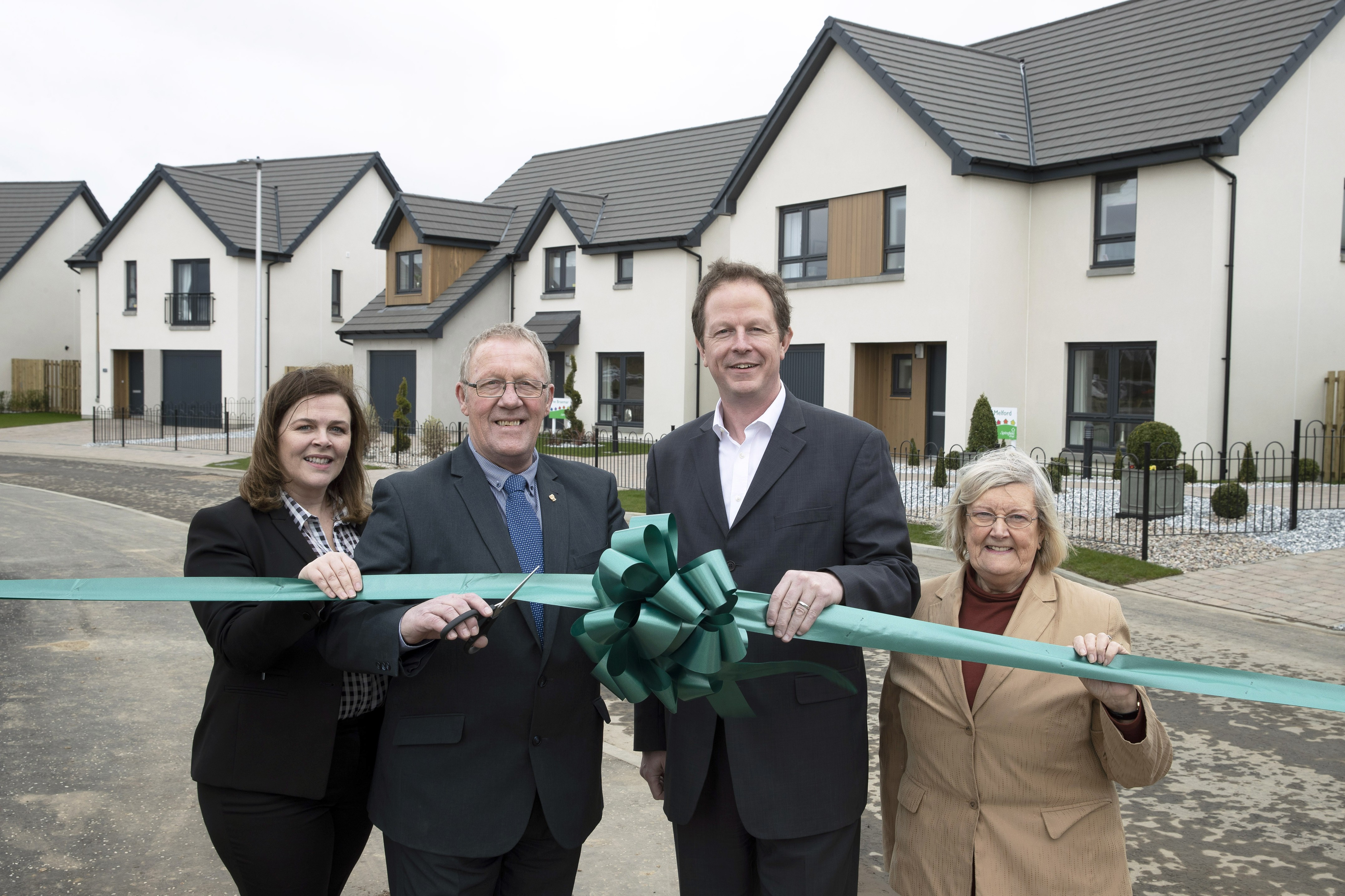 Councillors open first show homes at Bertha Park