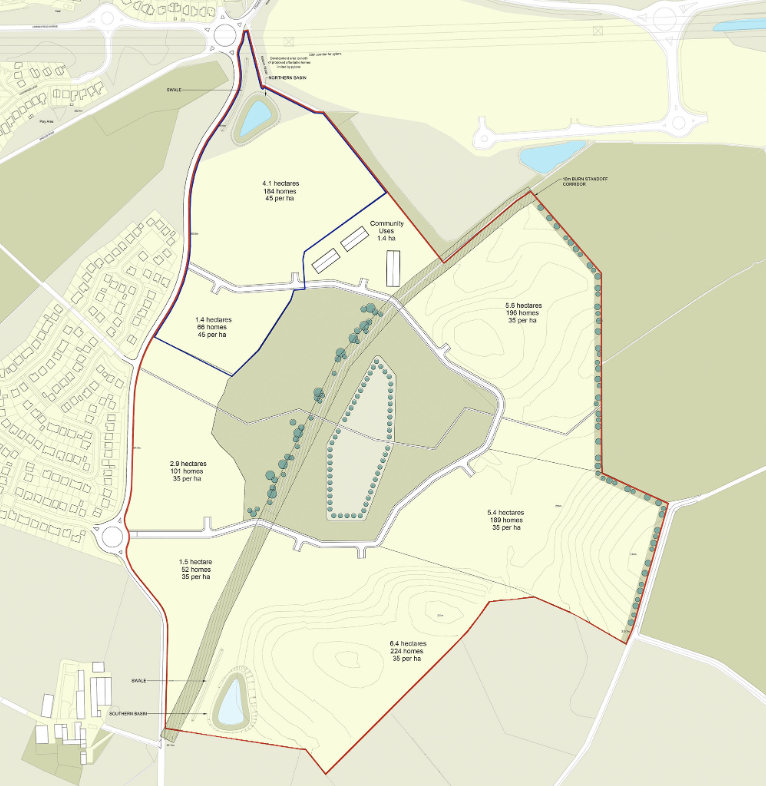 Plans submitted for new homes and retail development in East Kilbride