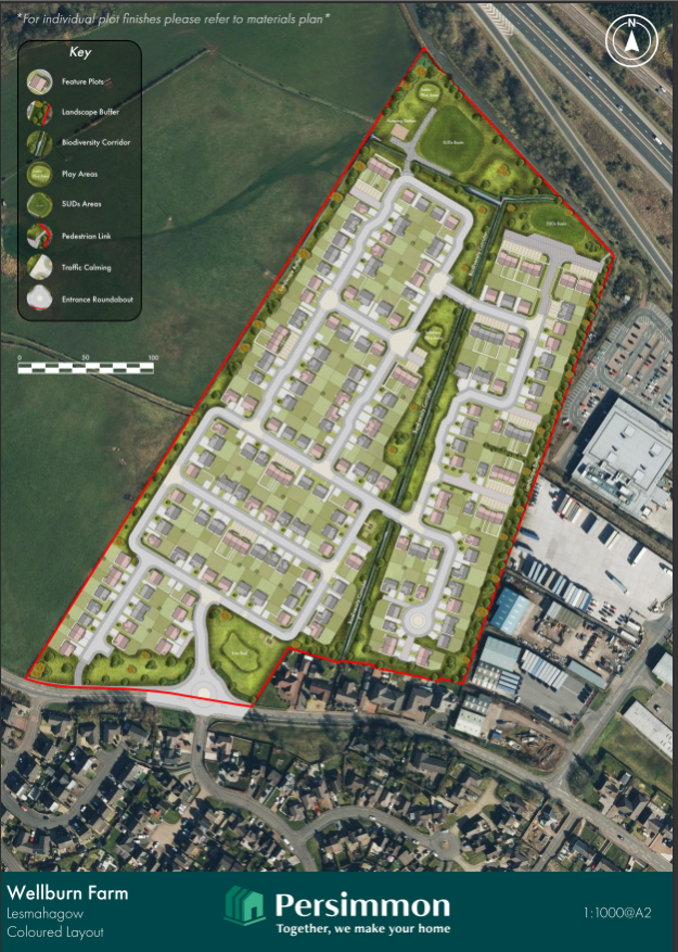 Persimmon plans 224 new homes in Lesmahagow