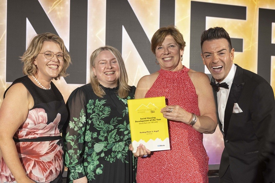 Link’s Dunbeg Phase 3 wins Social Housing Development of the Year at 2025 Scottish Home Awards