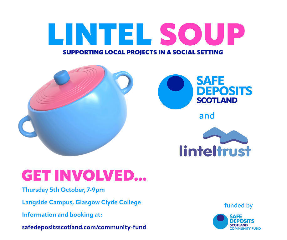 SafeDeposits Scotland to host Lintel Soup event in Glasgow