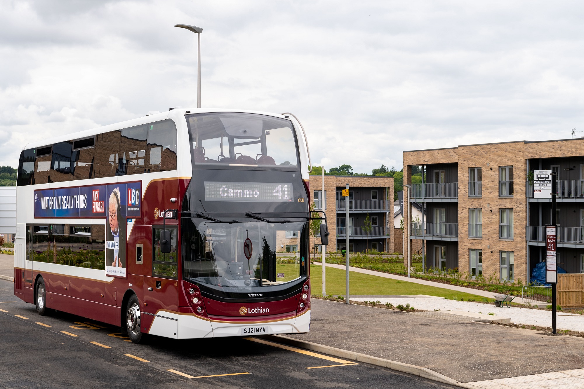 Extended bus route launched at Cammo Meadows thanks to developers
