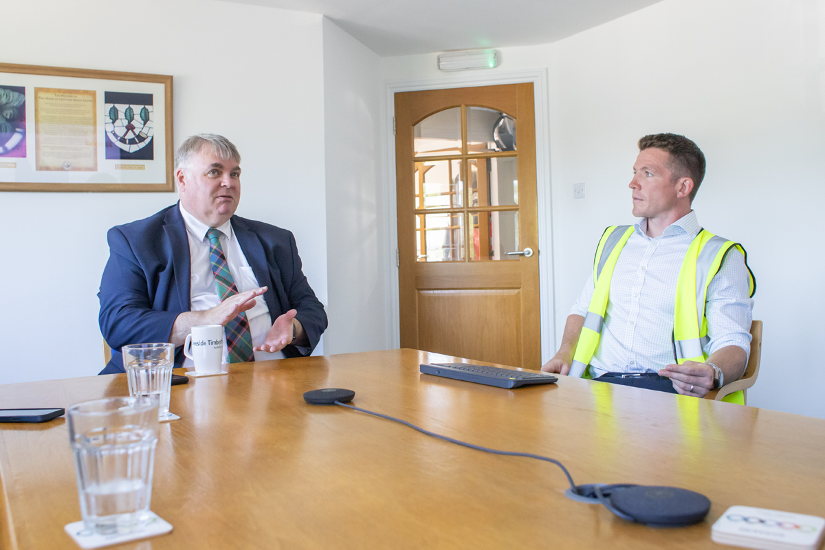 MP and MSP visit Deeside Timberframe to discuss housing delivery and build targets
