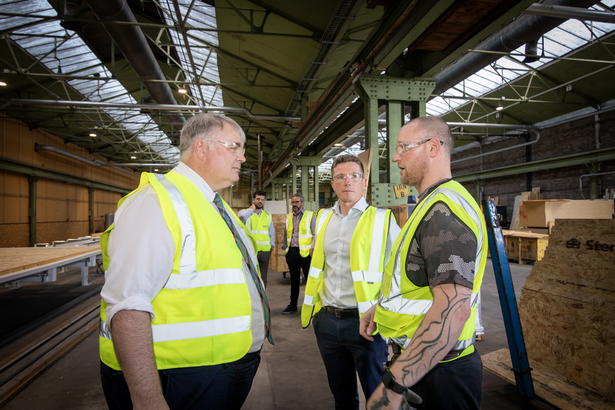MP and MSP visit Deeside Timberframe to discuss housing delivery and build targets