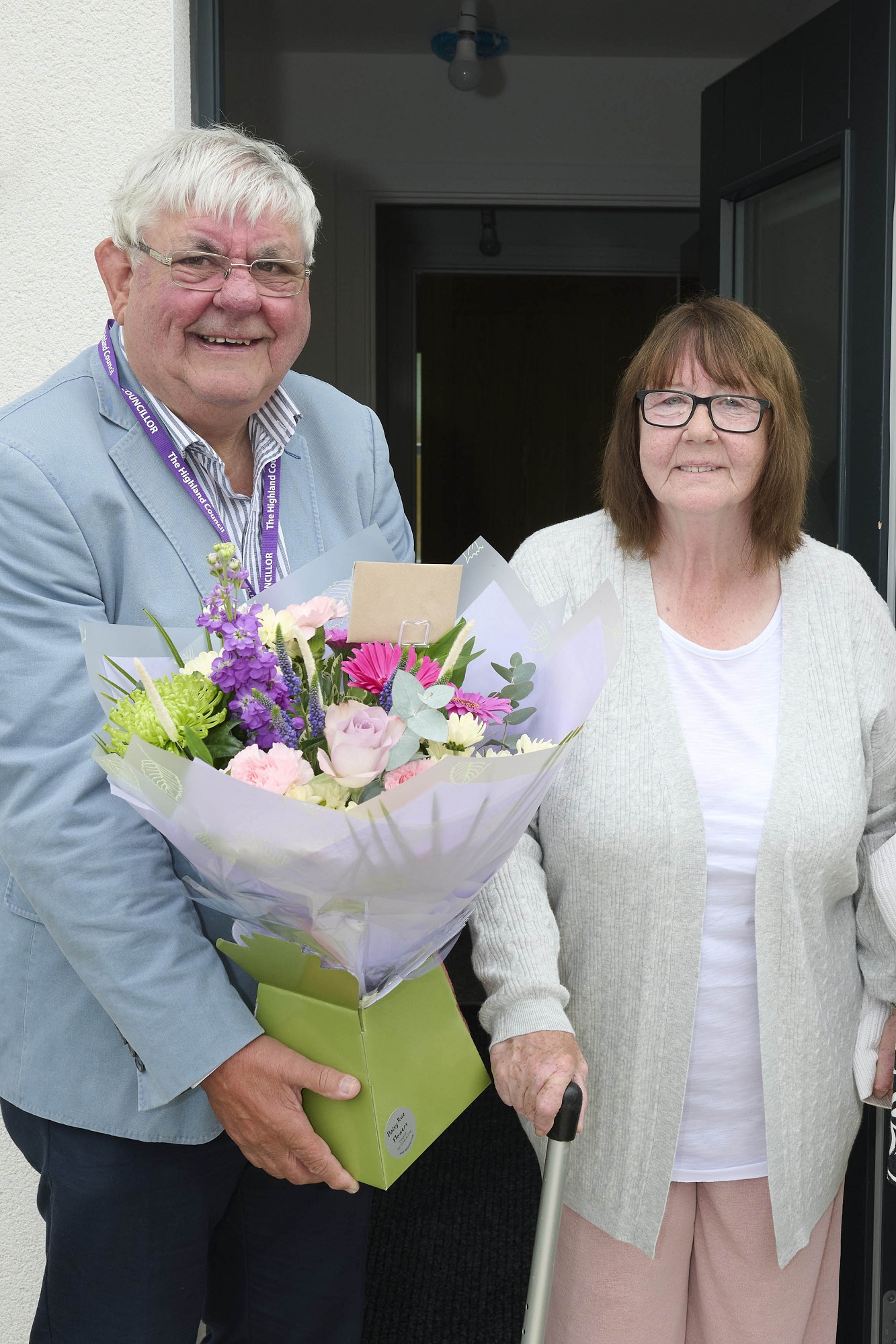 Housewarming visit for Dingwall council residents