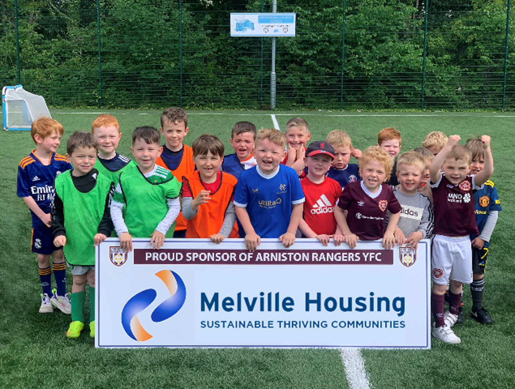 Melville Housing Association donates £750 to Gorebridge football club