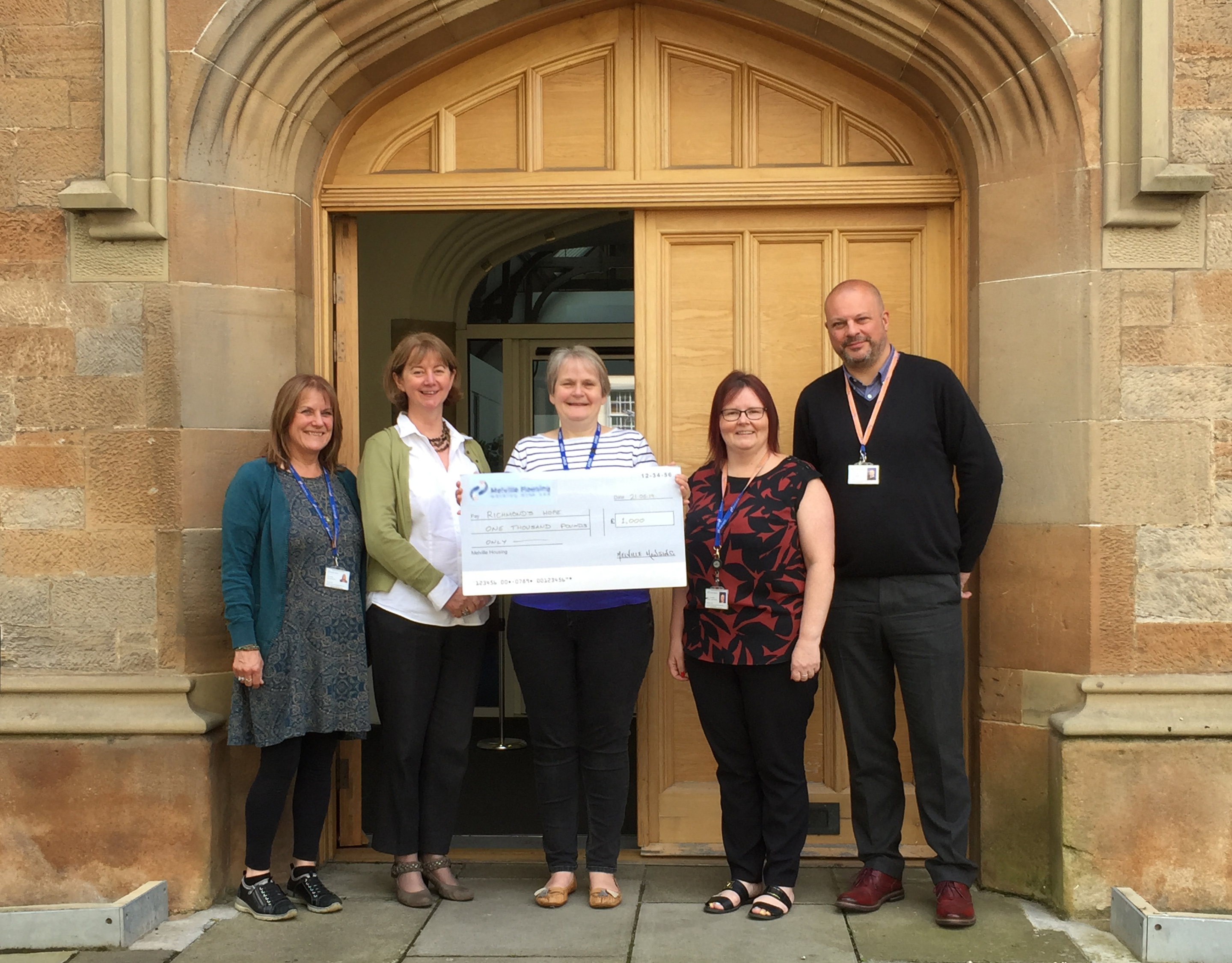 Melville staff raise grand total for bereavement charity