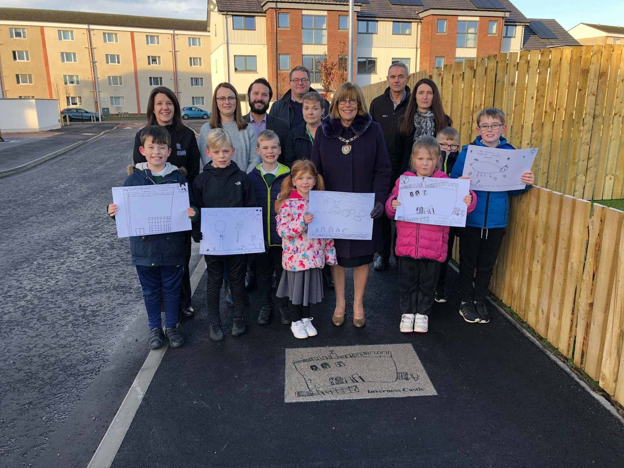 Primary pupils pave the way as tenants move into new Inverness homes