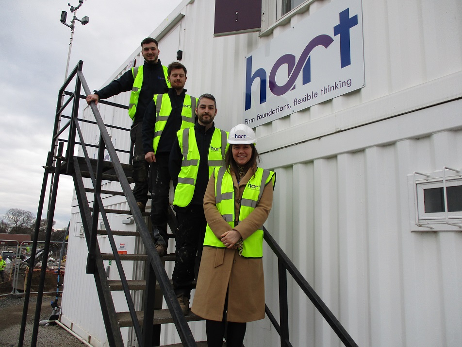 Aileen Campbell MSP visits Hart Builders to celebrate Scottish Apprenticeship Week