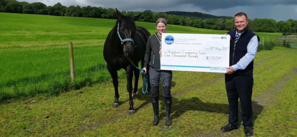 Community Farm award funding from Cunninghame Housing Association