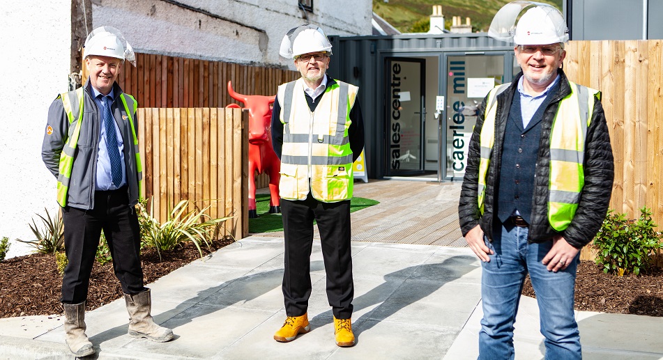 Local MP visits Caerlee Mill site as development progresses