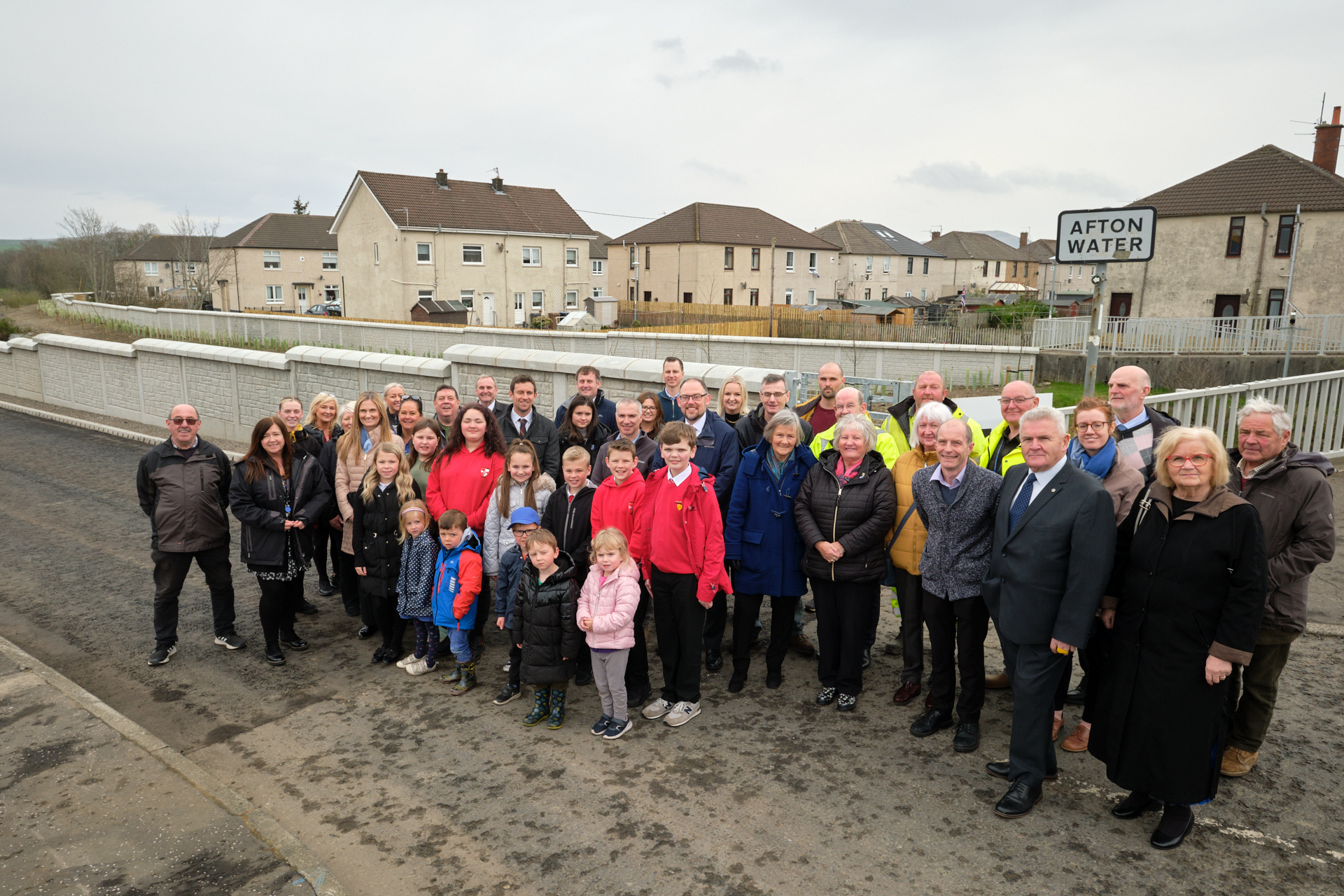 New Cumnock flood protection scheme officially completed