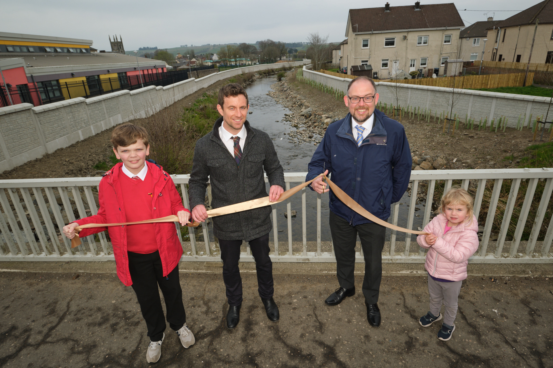 New Cumnock flood protection scheme officially completed